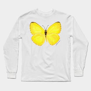 Yellow Butterfly Long Sleeve T-Shirt